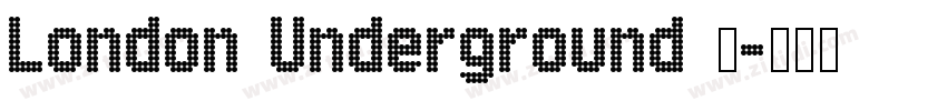 London Underground 粗字体转换